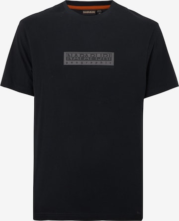 Tricou de la NAPAPIJRI pe negru: față