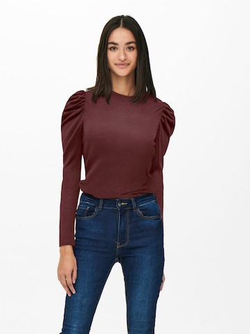 Jaqueline de Yong Shirt 'Tonsy' in Brown