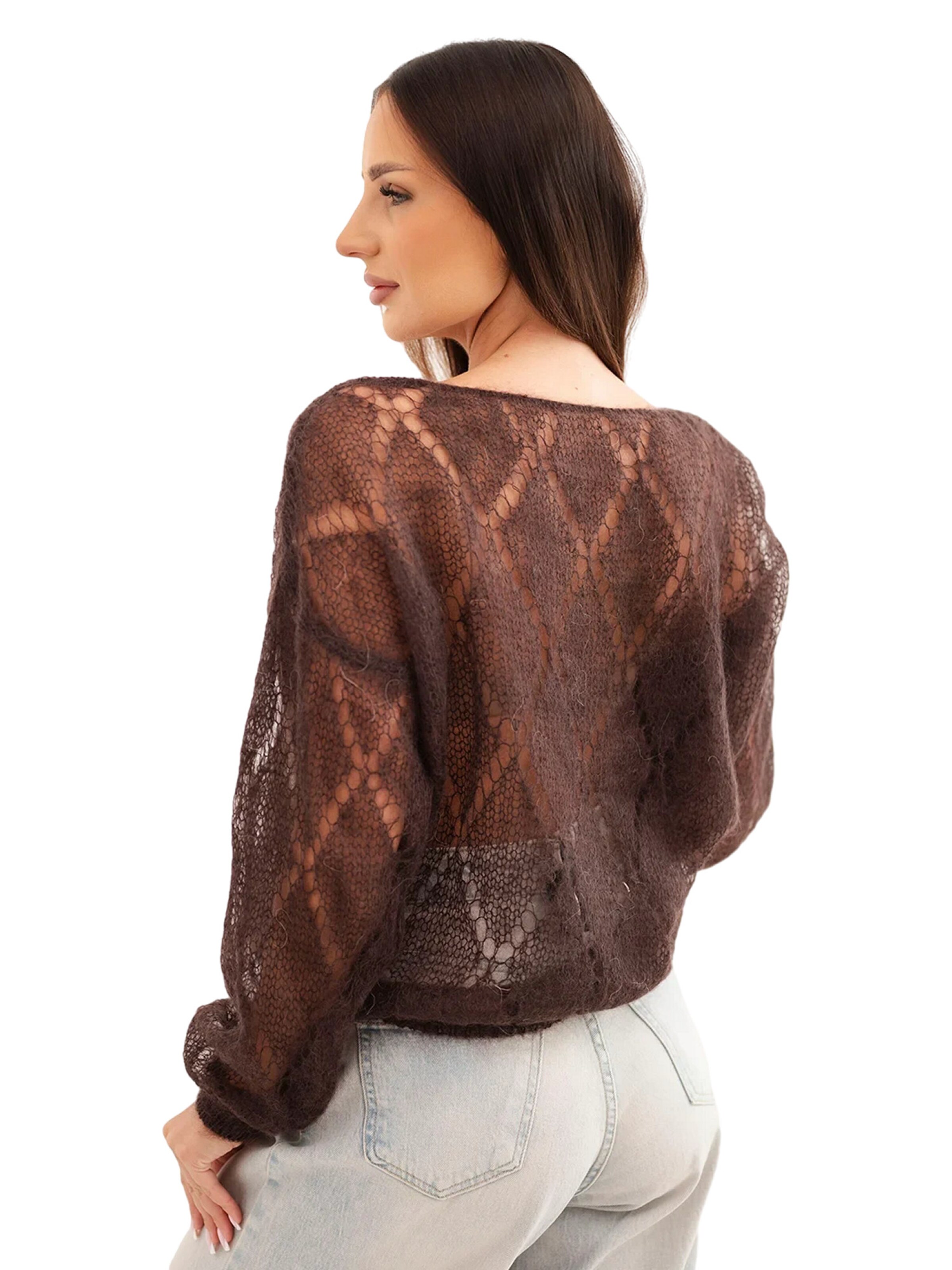 Lumera Kardigan 'Ciliegia' – hnědá