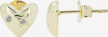 Akzent Ohrringe 'Odalys, 925 Sterlingsilber, langlebig' in Gold: Vorderseite