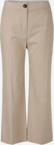 Marc Cain Boot cut Pleated Pants in Brown: front
