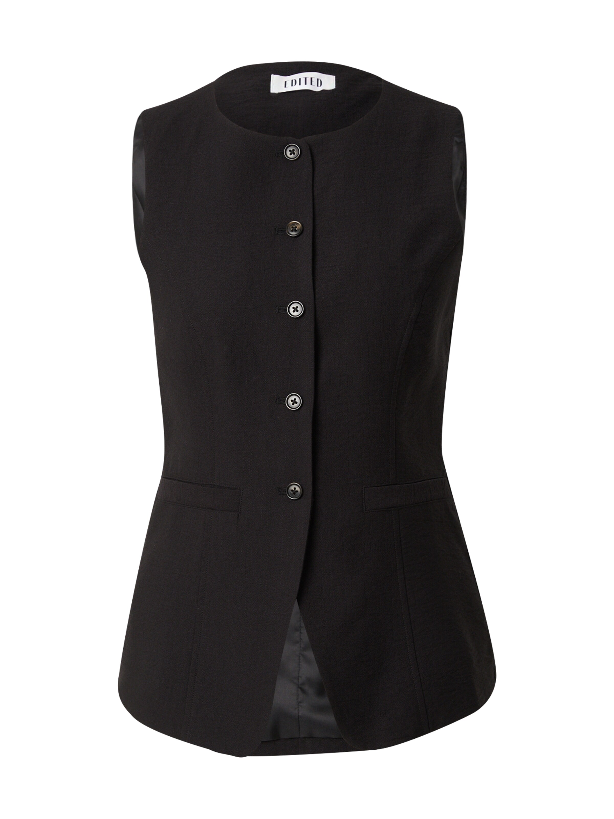 Gilet 'Lyla' EDITED en noir : devant