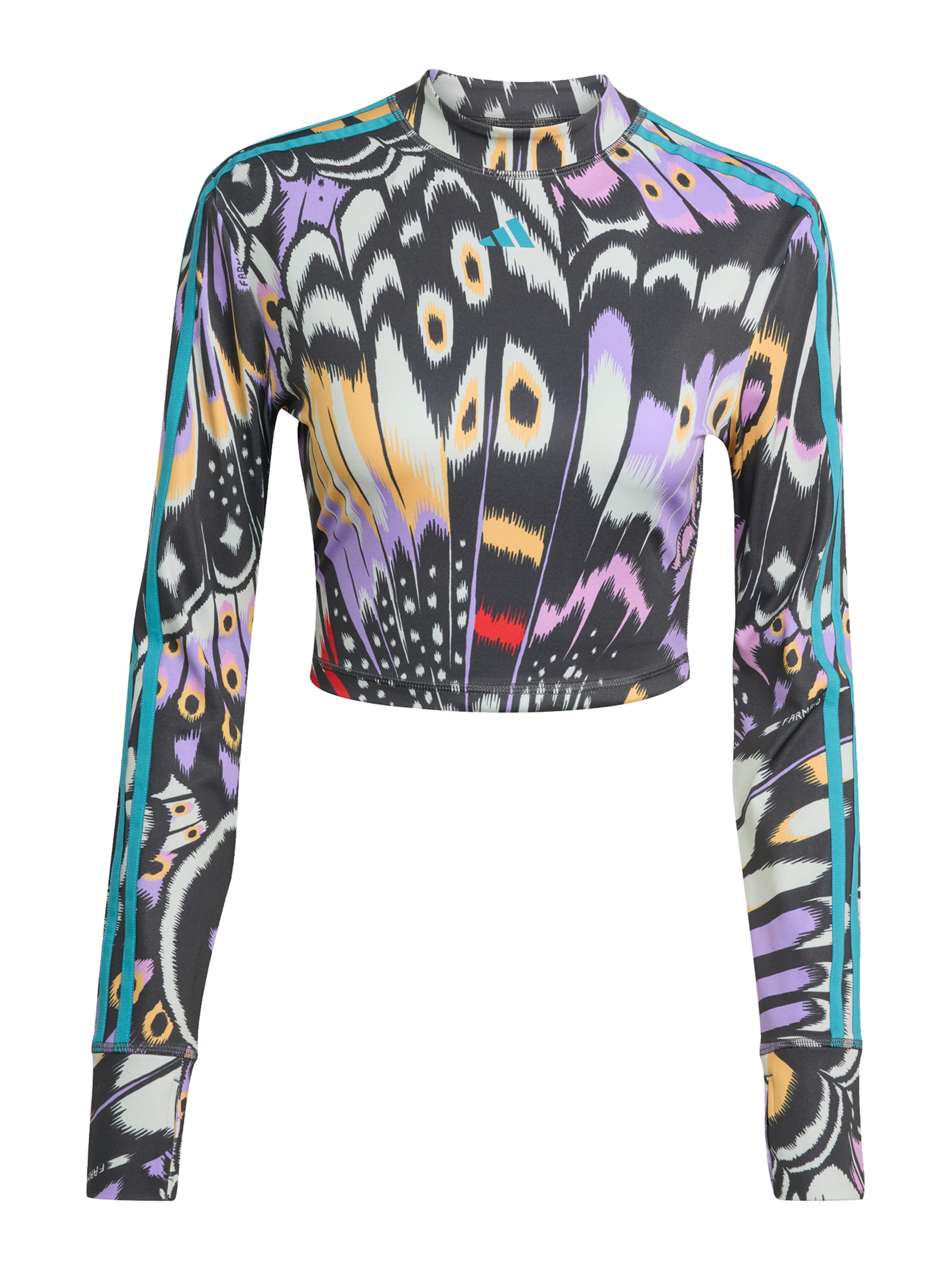 ADIDAS SPORTSWEAR Λειτουργικό μπλουζάκι 'FARM' σε μαύρο: μπροστά