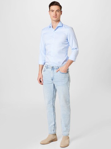 ETERNA Slim fit Overhemd in Blauw