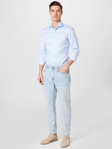 ETERNA - Ajuste estrecho Camisa en azul