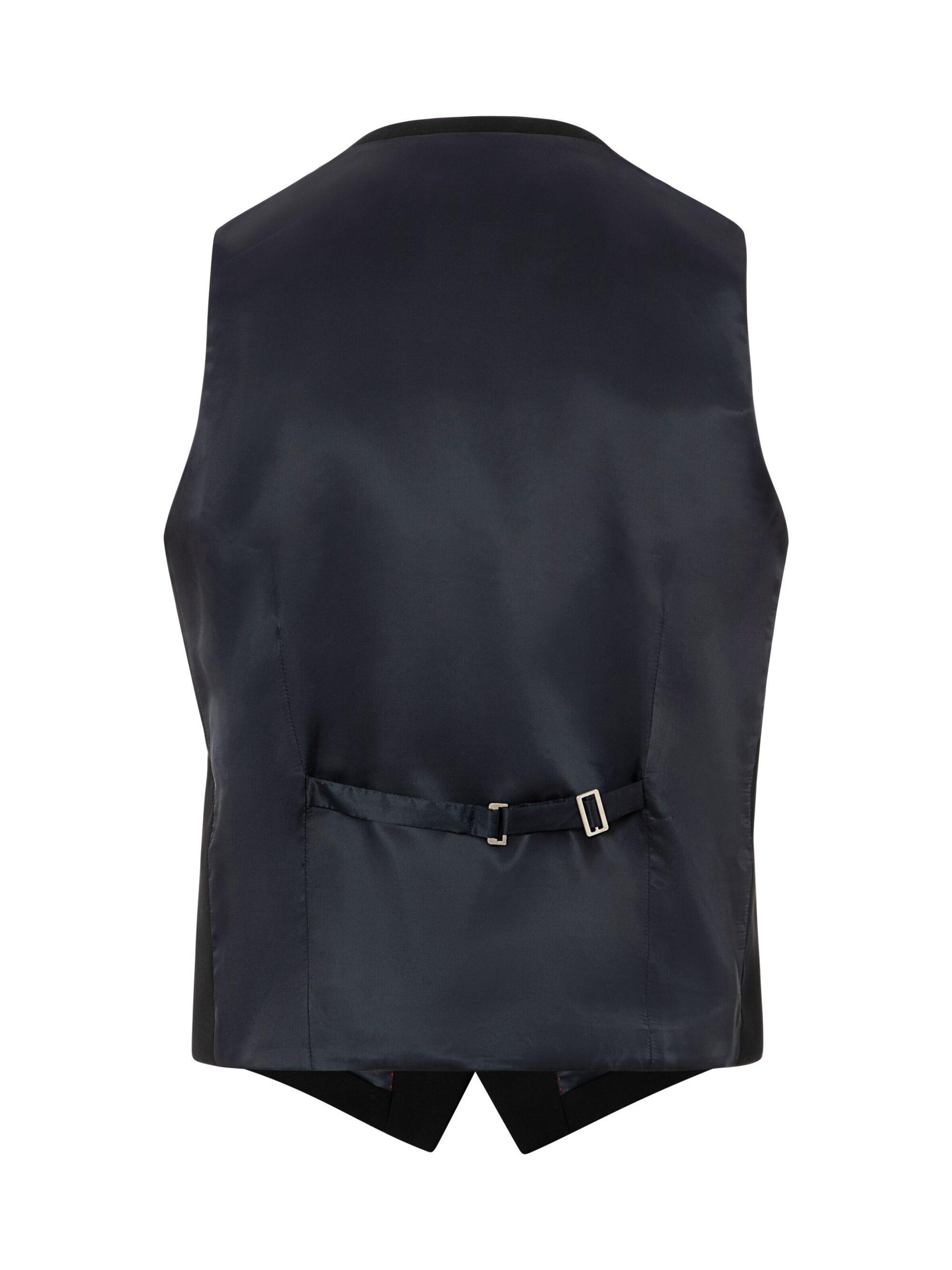 Gilet de costume Thomas Goodwin en noir : devant