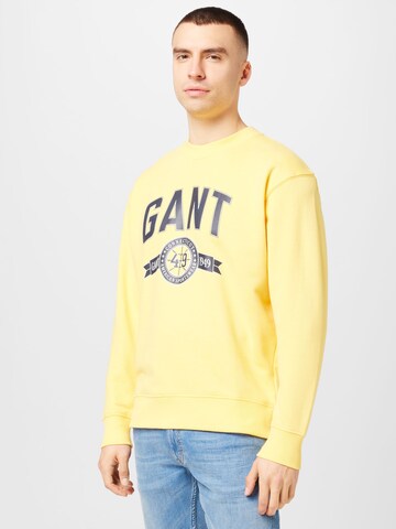 GANTSweater majica - žuta boja: prednji dio