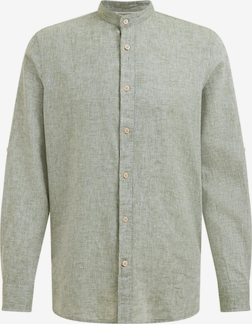 WE Fashion Button Up Shirt in Green: front