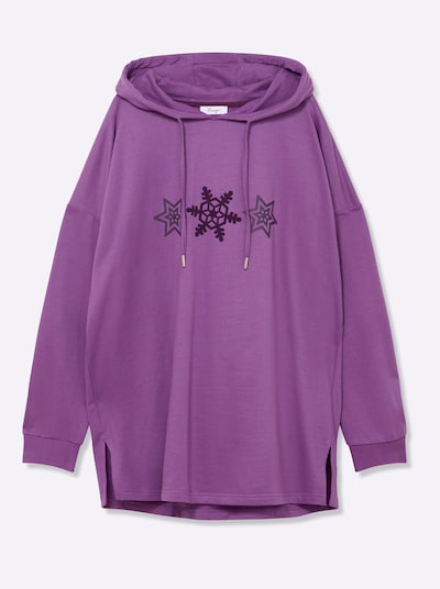 SHEEGO Sweatshirt in lila / aubergine / dunkellila, Produktansicht