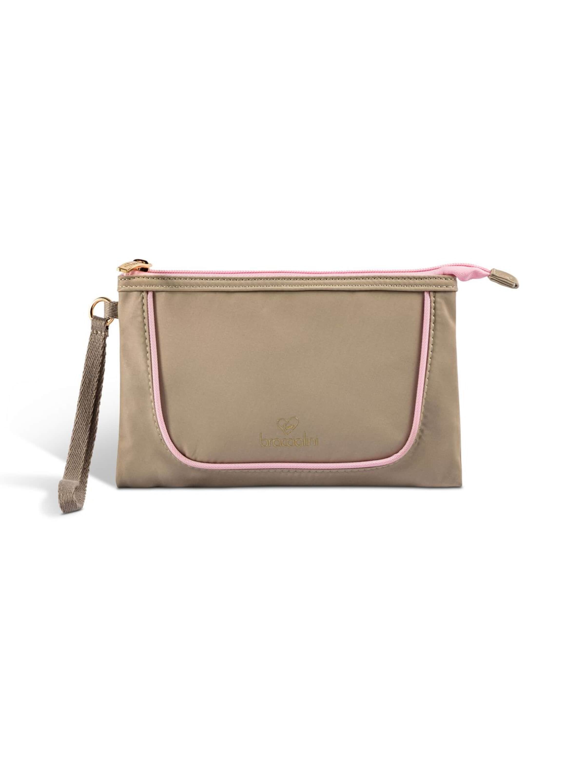 Braccialini Cosmetic Bag 'Milly' in Beige: front
