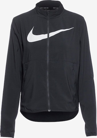NIKE Sportjacke 'Swoosh' in Schwarz: Vorderseite