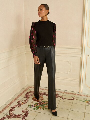 love & roses Blouse in Zwart