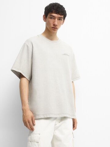 Pull&Bear T-Shirt in Grau: Vorderseite