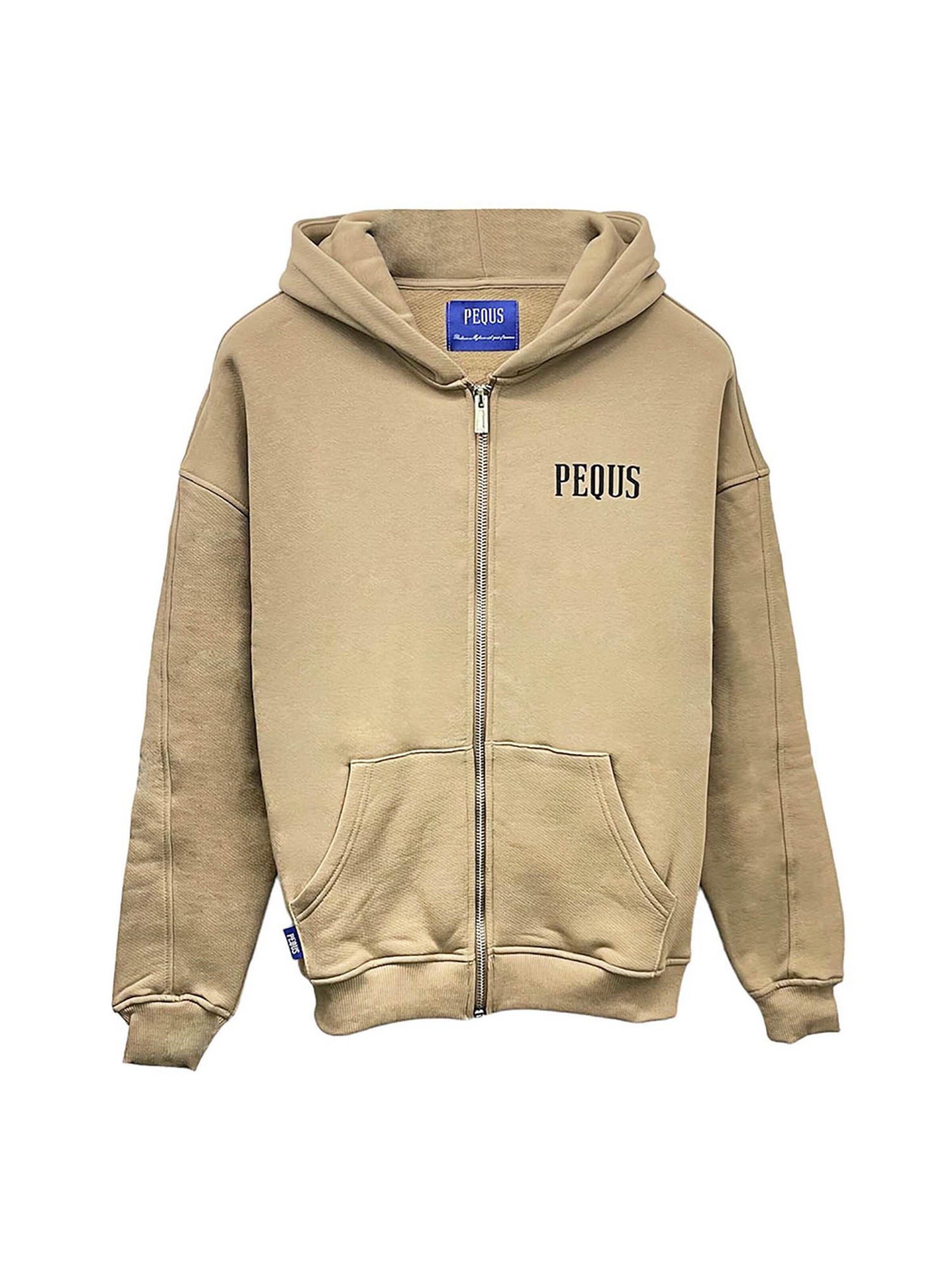 Pequs Sweatshirt 'Chest' in Brown: front