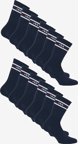 FILA Socks in Blue: front