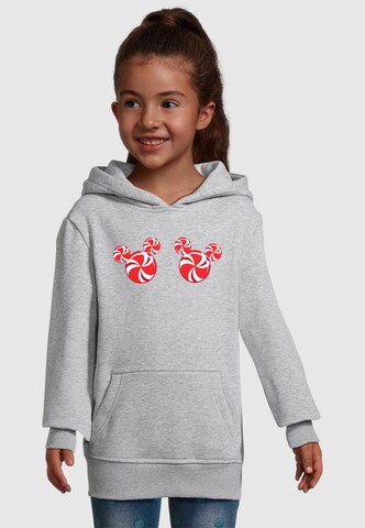 ABSOLUTE CULT Sweatshirt 'Mickey Mouse - Candies' in Grau: Vorderseite