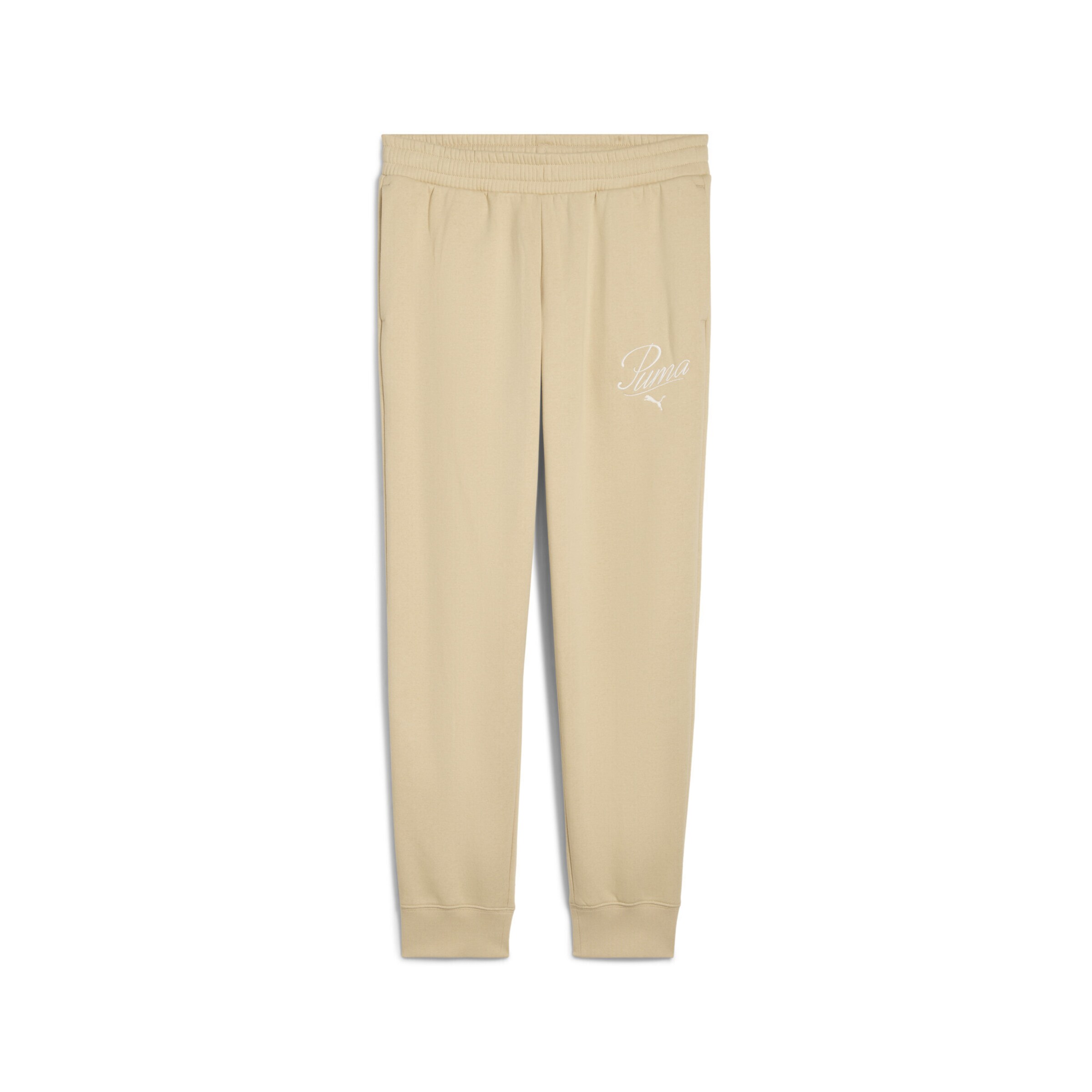 PUMA Regular Sports trousers in Beige: front