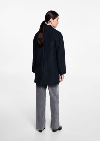 MANGO TEEN Coat 'Stripe' in Blue