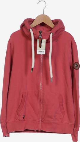 khujo Sweatshirt & Zip-Up Hoodie in M in Pink: front