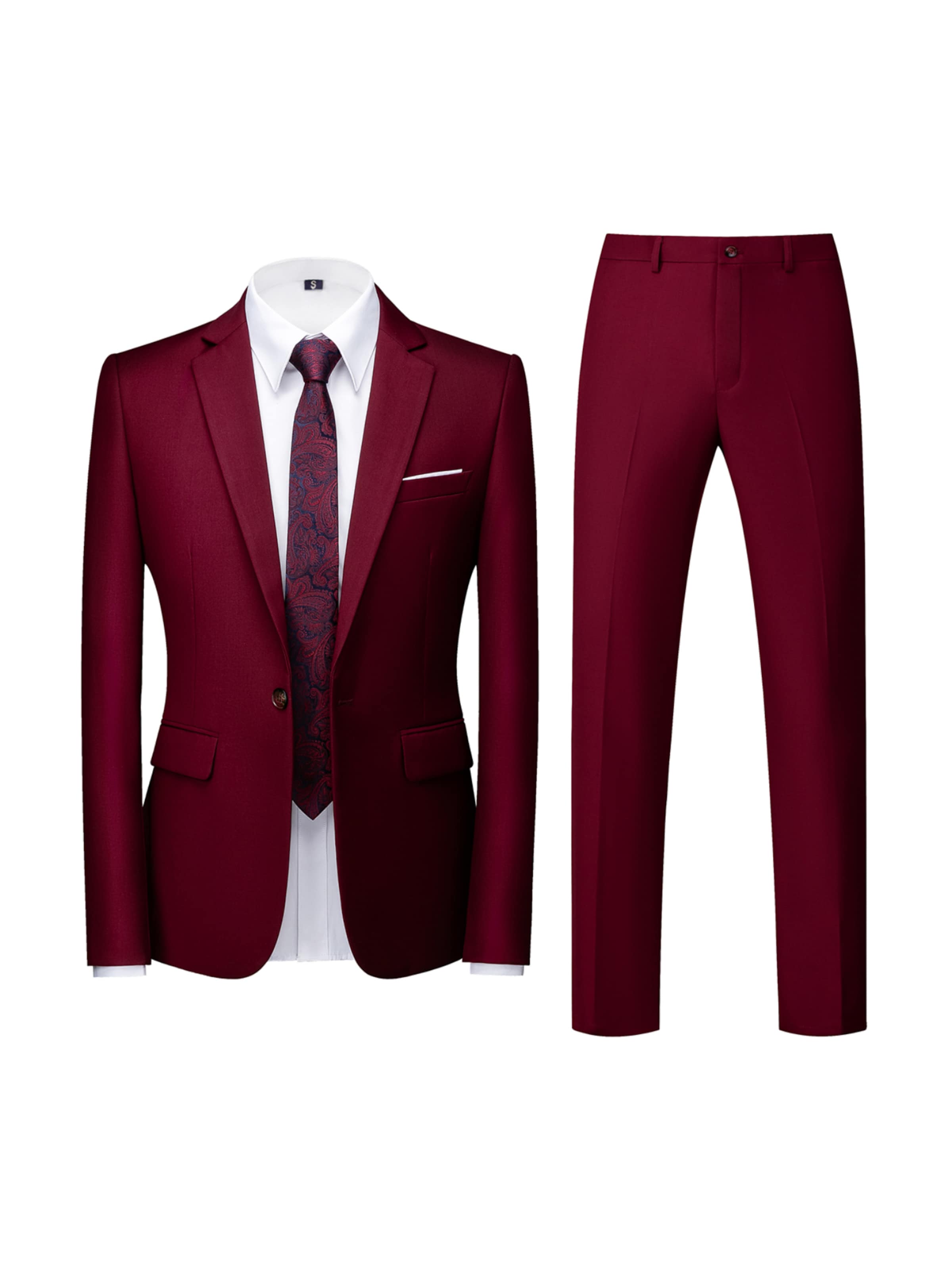 Youthup Anzug‌ in Rot: Vorderseite