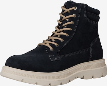s.Oliver Lace-up boots in Blue: front