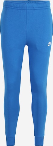 Nike Sportswear Tapered Broek 'Club Fleece' in Blauw: voorkant