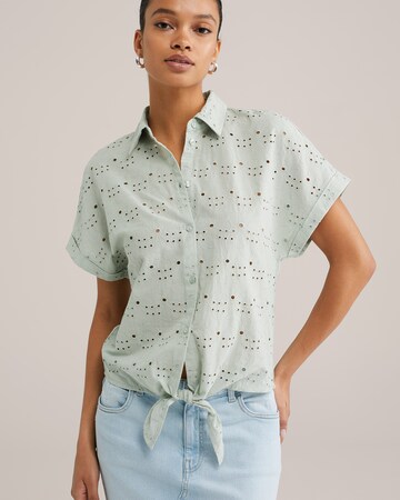 WE Fashion Blus i grön: framsida
