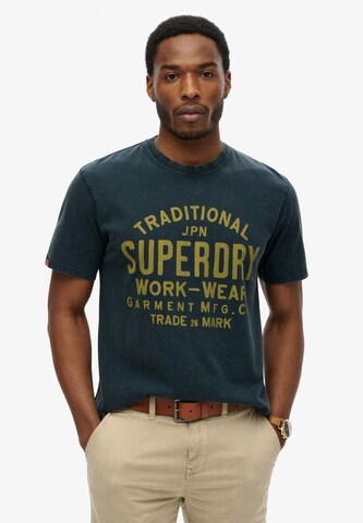 Superdry Shirt in Blauw: voorkant
