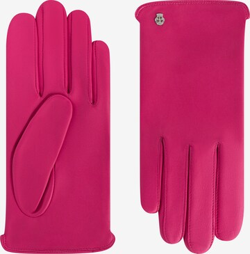 Roeckl Full Finger Gloves 'New York' in Pink: front