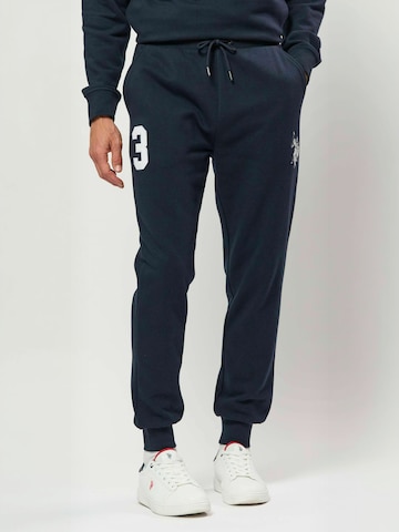 U.S. POLO ASSN. Regular Trousers ' UMDion ' in Blue: front