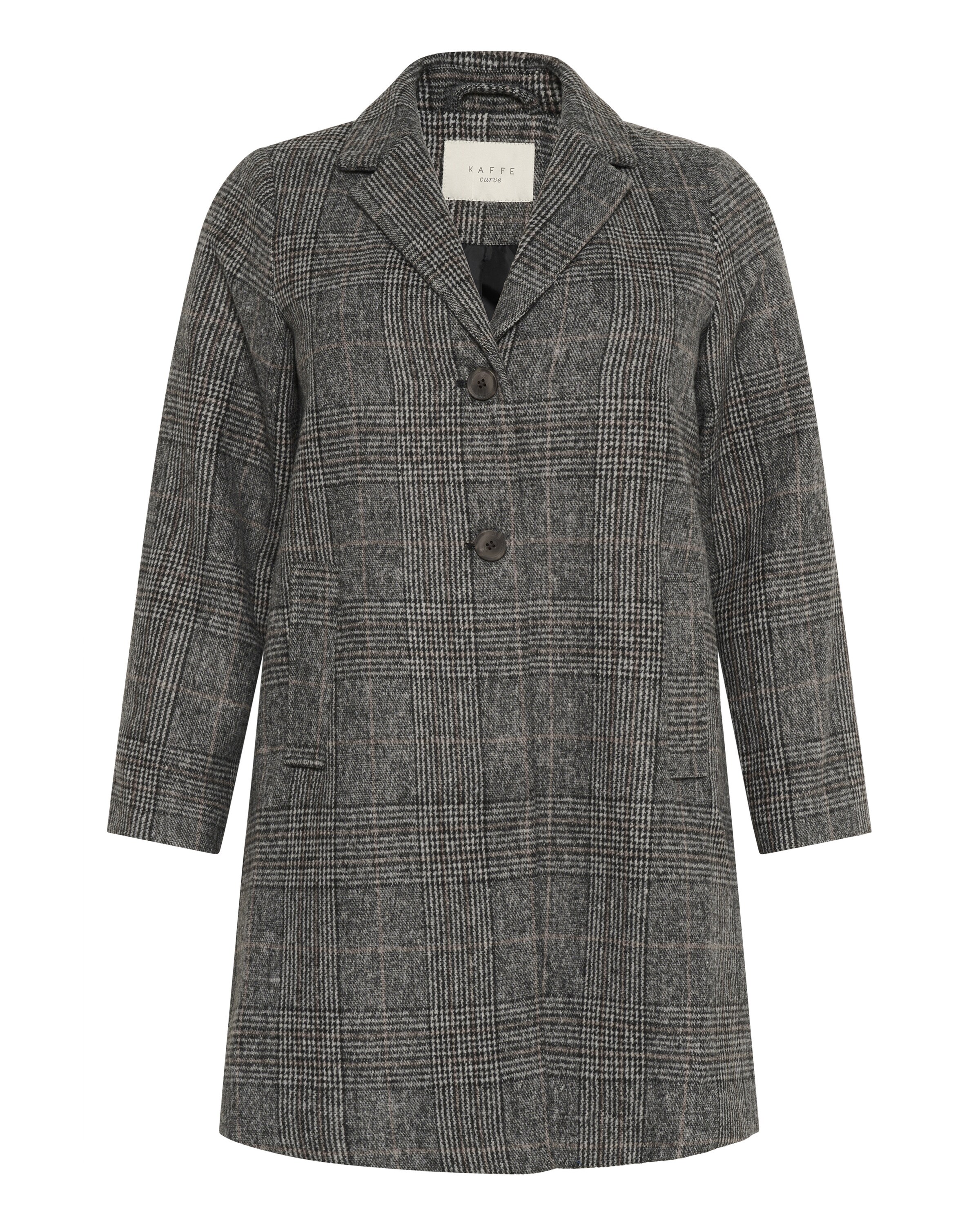 KAFFE CURVE Tussenjas 'KCvianna' in Grijs: voorkant