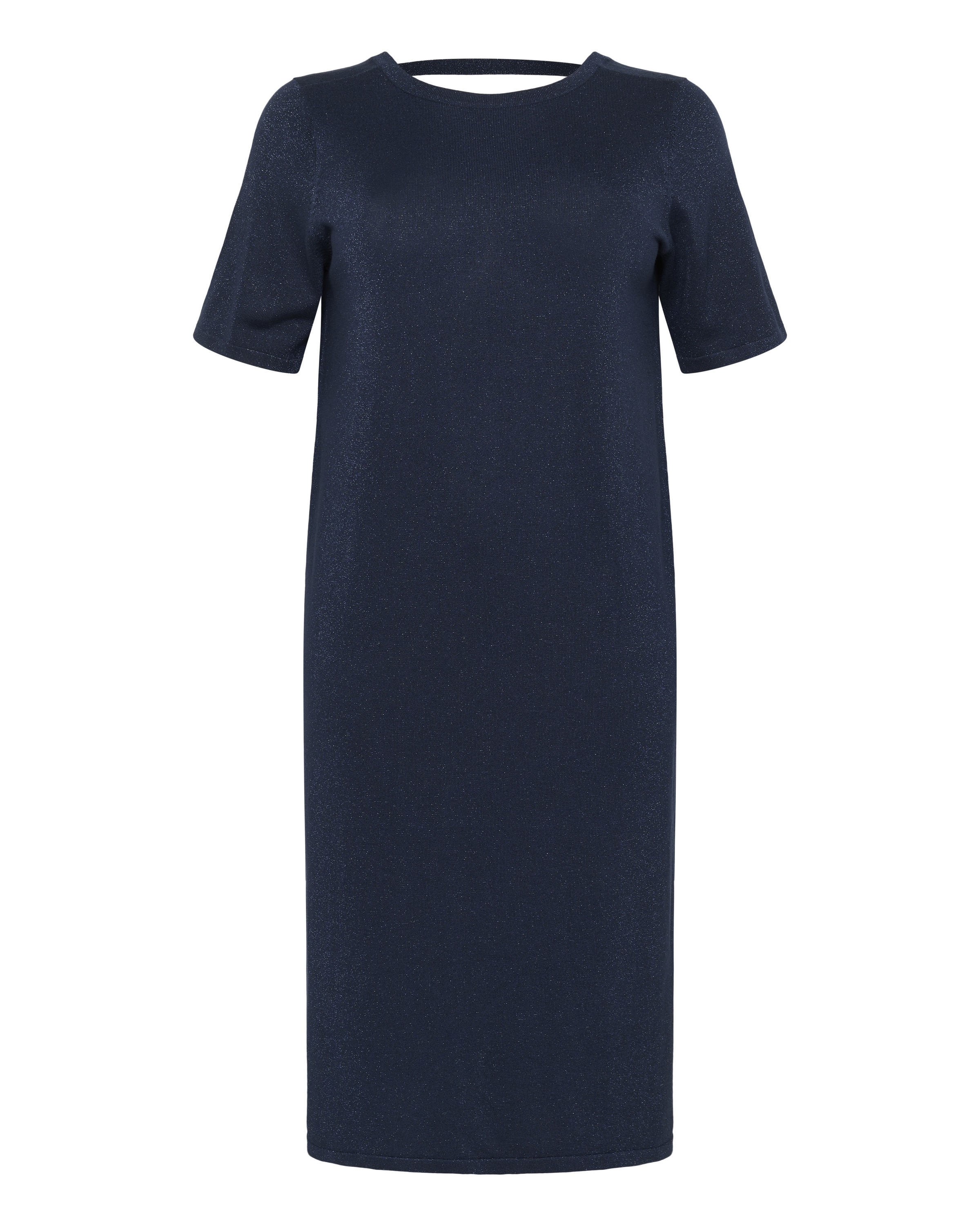 KAFFE CURVE Strikkjole 'Regitta' i blå: forside