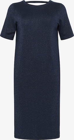 Robes en maille 'Regitta' KAFFE CURVE en bleu : devant