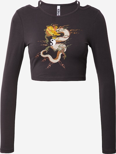 NEON & NYLON Μπλουζάκι σε γκρι βασάλτη / ανάμεικτα χρώματα, Άποψη προϊόντος