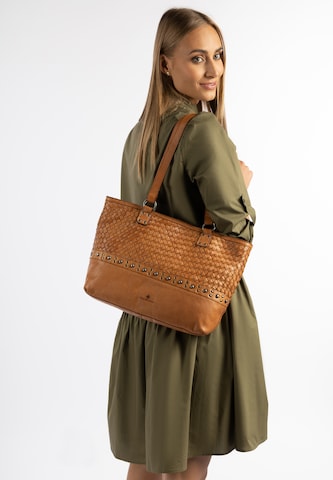 DreiMaster Vintage Shopper 'Takelage' in Bruin