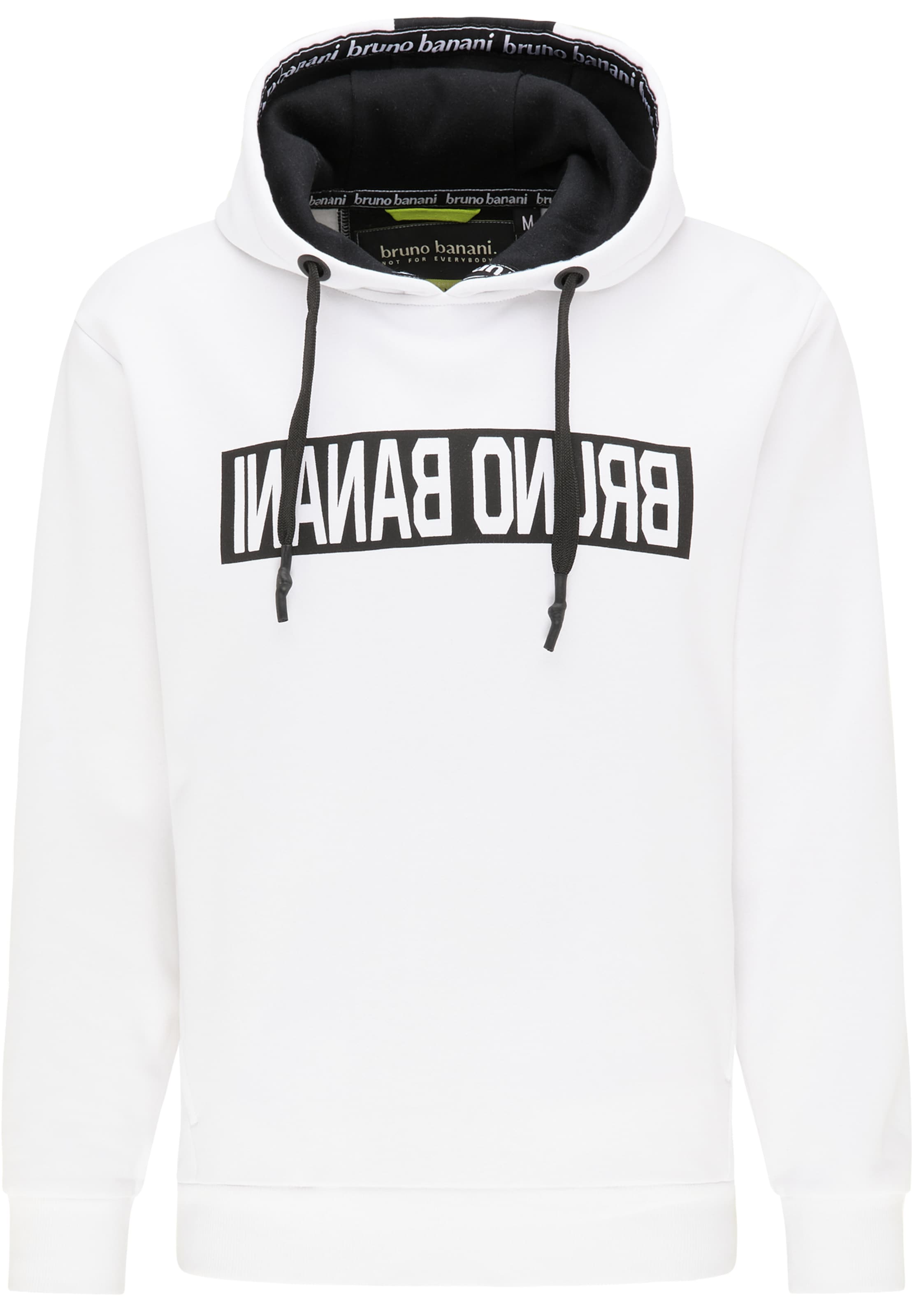 Bruno Banani Sweatshirt 'Howard' in Wit: voorkant