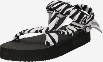 Warehouse Sandal in Black: front