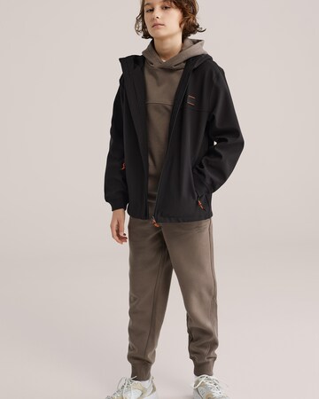 WE Fashion Демисезонная куртка в Черный