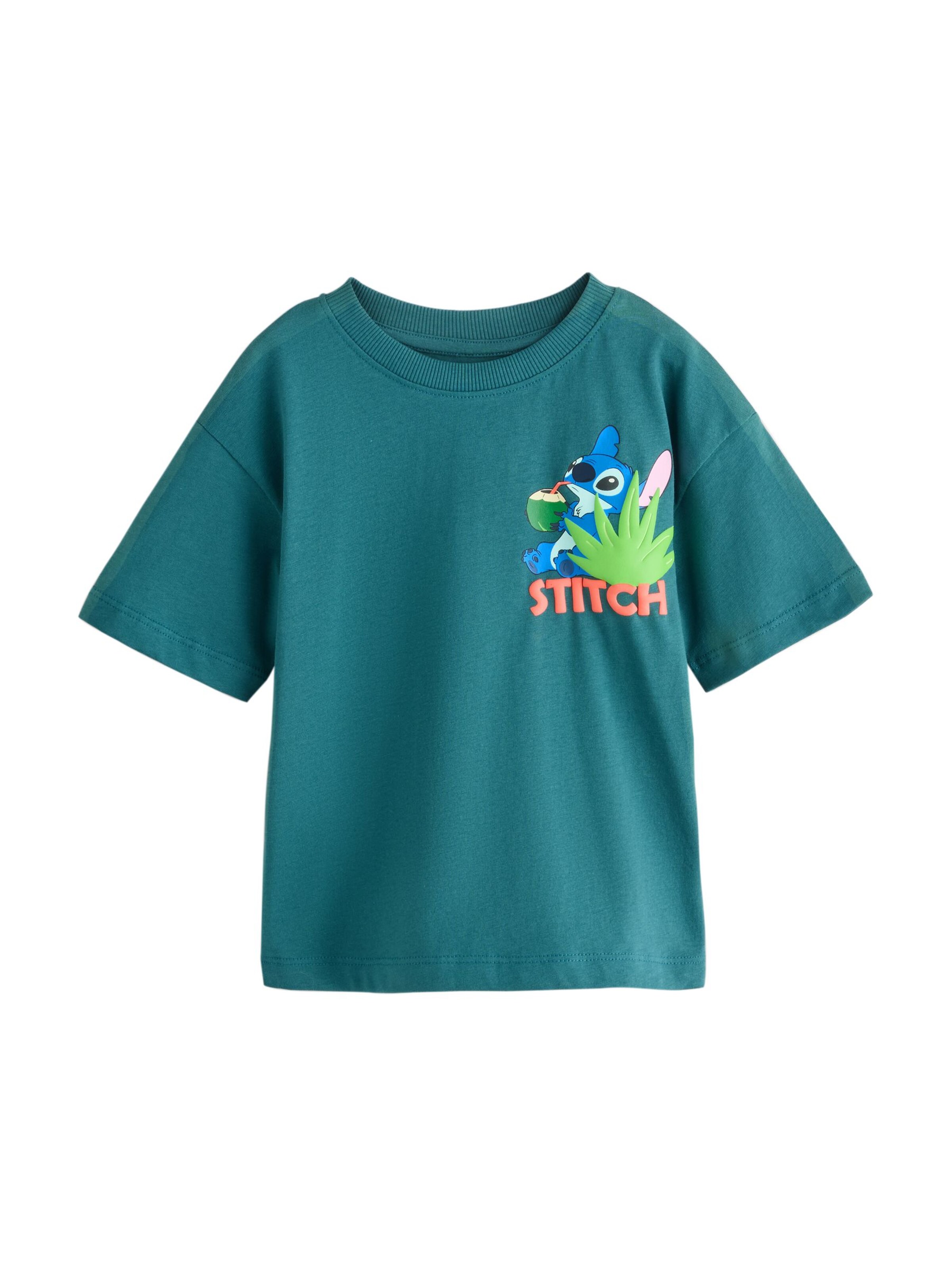 Next Shirt 'Lilo & Stitch' in Groen: voorkant