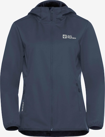 JACK WOLFSKIN Outdoorjas 'Windhein' in Blauw: voorkant