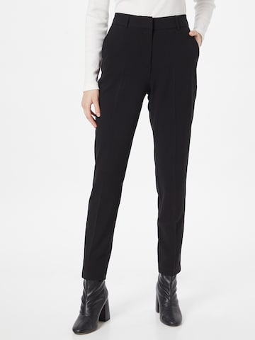 Soft Rebels רגיל מכנסיים מחויטים 'Vilja' בשחור: מלפנים