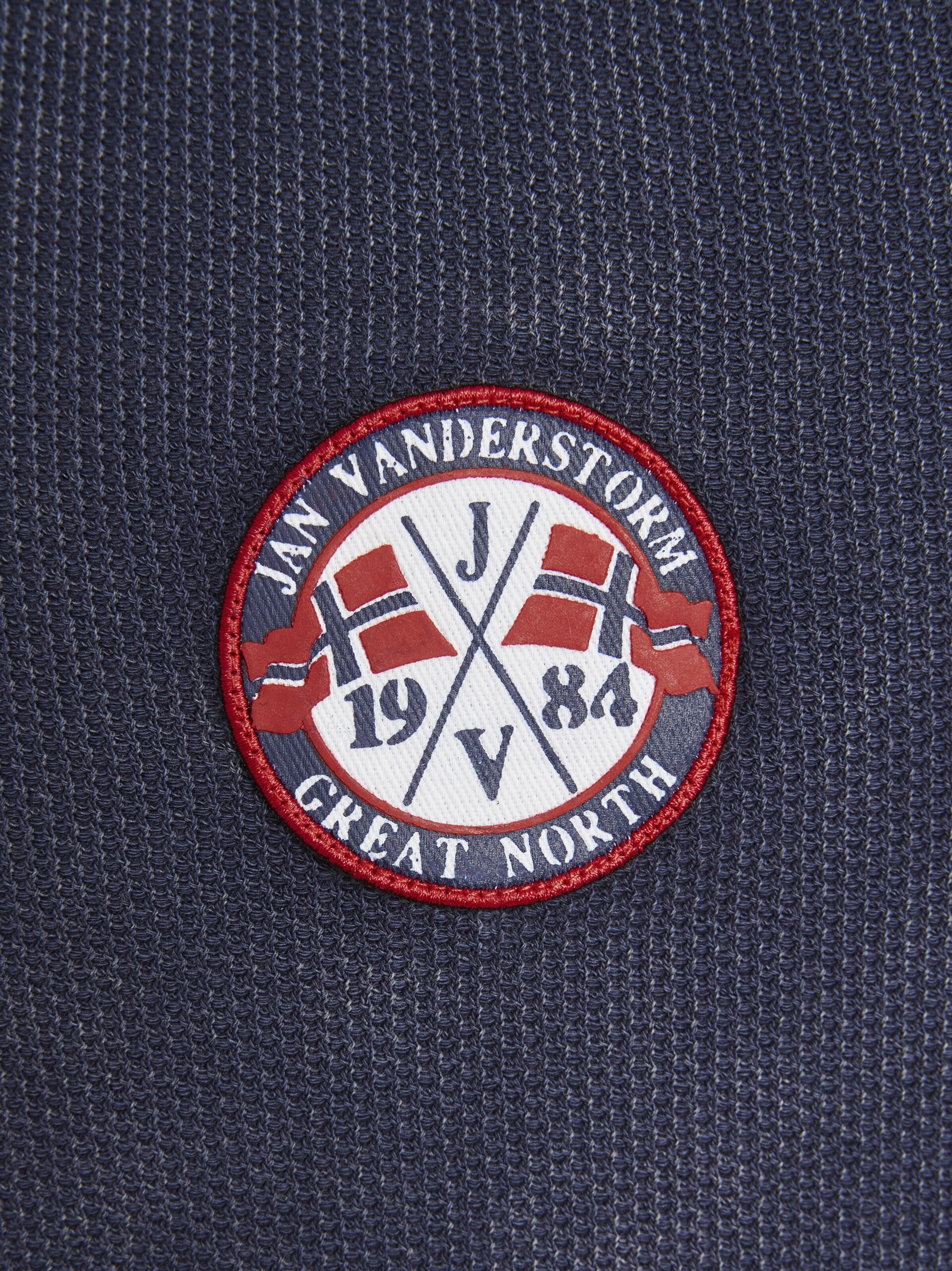 Jan Vanderstorm Sweatjacke 'Dietbert' in Blau