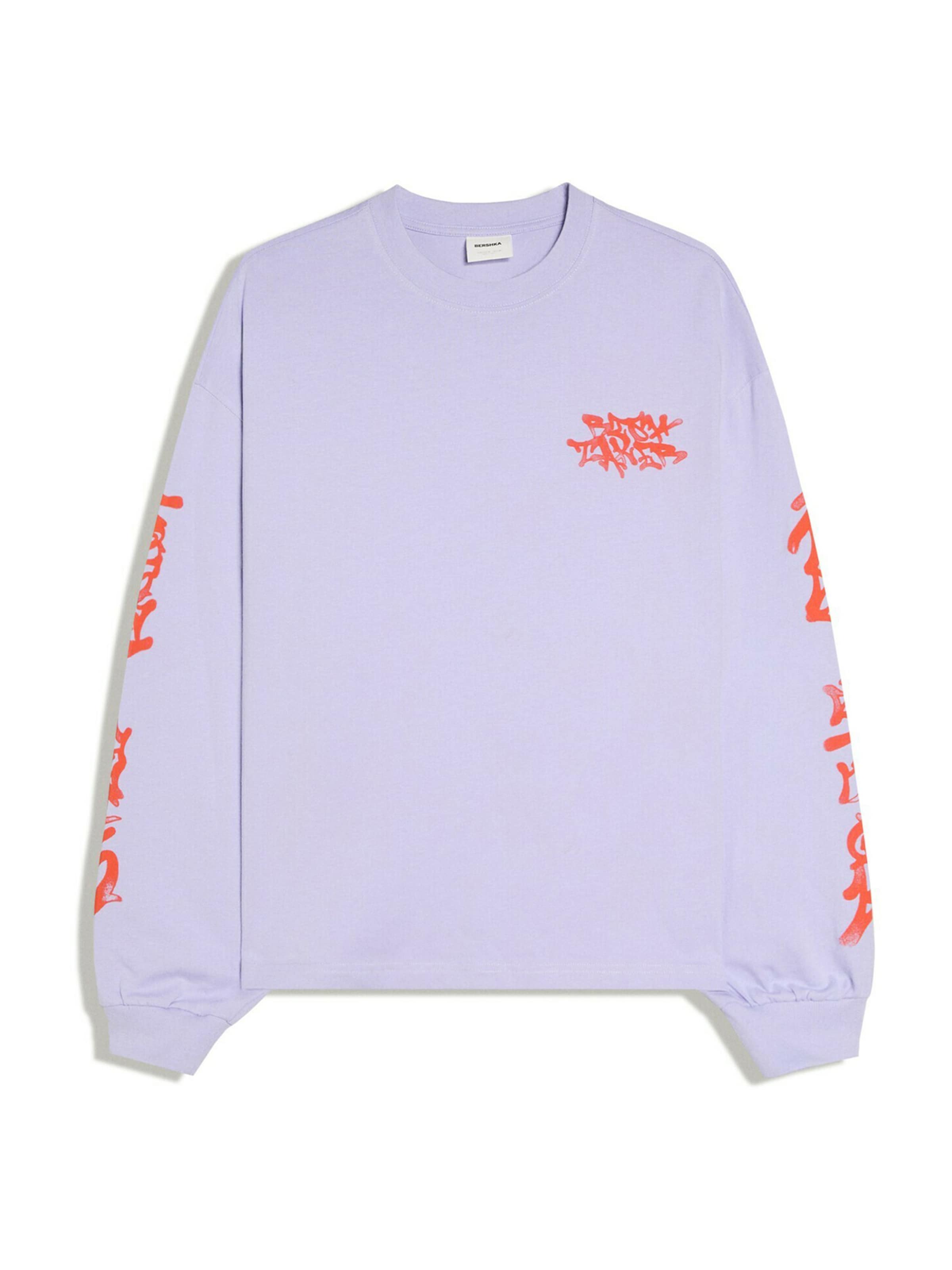 Bershka Póló - lila: elől