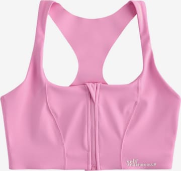 Bustier Soutien-gorge de sport self. en rose : devant