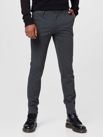 Slimfit Pantaloni chino 'MARK' di Only & Sons in grigio: frontale