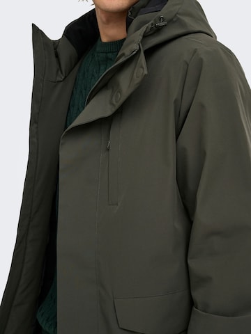Only & Sons - Parca de entretiempo en gris