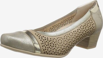 CAPRICE Pumps in Goud: voorkant