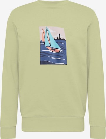 WESTMARK LONDON Sweatshirt 'View Sail' in Groen: voorkant