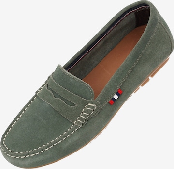 Palado Moccasin 'Strun' in Green: front