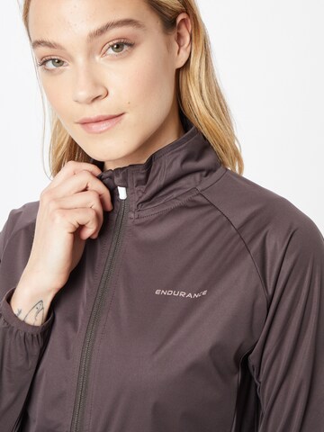 ENDURANCE Athletic Jacket 'Elving' in Brown